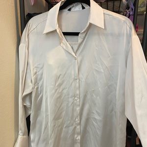 Oversize Zara button down blouse